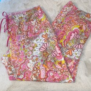 Victoria's Secret Pink and Orange Pajama Pants